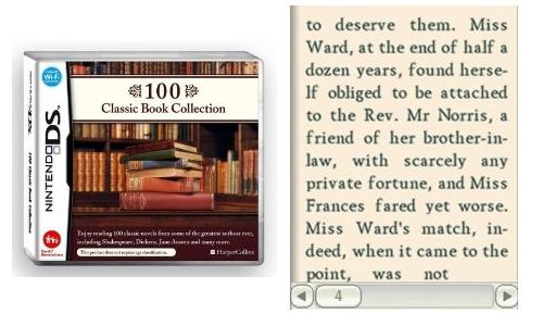 Nintendo DS takes on the eBook with the 100 Classic Book Collection game